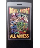 DEVIL YOU KNOW++ - ORIGINAL 2016 THIRD TIMES UK TOUR LAMINATE BACKSTAGE ... - $40.00