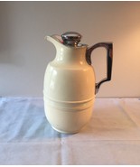 Vintage 60s thermal metal coffee decanter/pitcher with corked stopper - £14.33 GBP