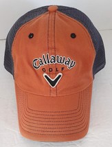 Callaway Golf Hat Embroidered Brown Black Mesh Back Adjustable Breathable - £11.76 GBP
