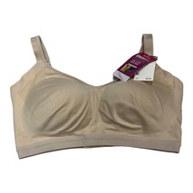 Olga Womens L Easy Does It No Bulge Bra Nude Wireless Light Padding - £18.25 GBP