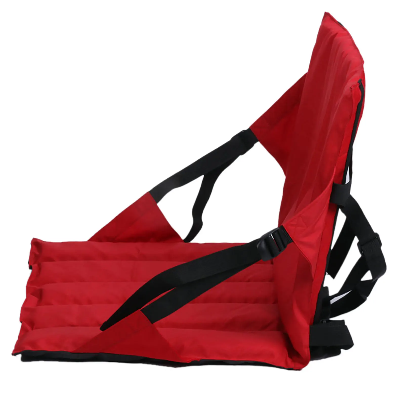 Inflatable Boat Kayak Seat Padded Portable Adjustable Backrest Canoe For Fishi - £24.64 GBP