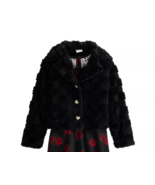 Girls Medium Self Esteem Long Sleeve Collar Jacket Black Rhinstone Heart... - $369.50 MXN