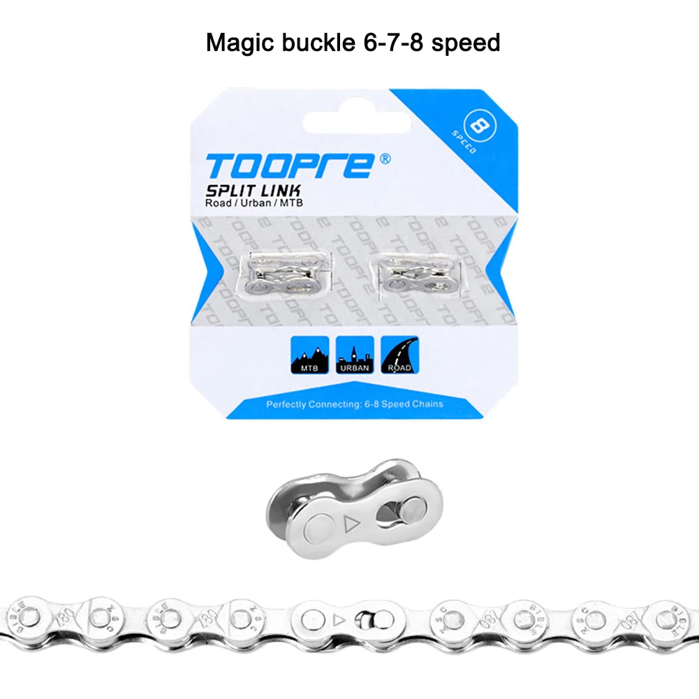 TOOPRE 2Pair Bicycle Chain Connector Lock Quick Link Road Bike Joint Magic Buckl - $37.64