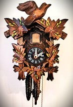 Engstler Hand Painted Flowers 1 Day Cuckoo Clock - $186.12