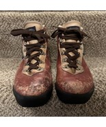 Vintage Vasque Mens Sz 8M Skywalker Hiking Boots Red Brown Leather Laceup - $60.93 CAD