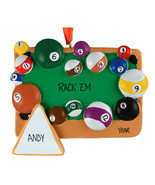 Billiards Personalized Christmas Tree Ornament - $17.95
