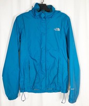 North Face Jacket Womens Hooded Small TEAL Full Zip Hyvent Windbreaker R... - £19.77 GBP