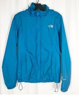 North Face Jacket Womens Hooded Small TEAL Full Zip Hyvent Windbreaker R... - £19.71 GBP