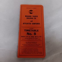 Missouri Pacific Railroad Employee Timetable No 8 1977 - £10.13 GBP