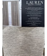 Ralph Lauren Rupert Brown Room Darkening 2 Back Tab Rod Pocket Panels 84... - $136.27 CAD