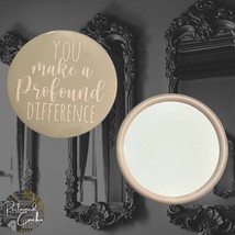 Profound Difference Round Circle Compact Mirror - $74.73 MXN