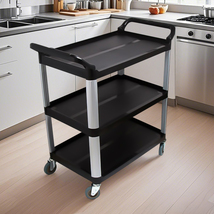SOGA 2x 3 Tier Food Trolley Food Waste Cart Food Utility Mechanic Kitche... - $335.90