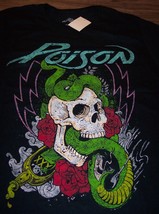 Vintage Style Poison Skull Roses T-Shirt Small New w/ Tag Band Metal - £15.69 GBP