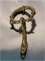 Vintage Art Deco Brass Drawer or Cabinet Door Dragon Head Pull Ring - £10.78 GBP