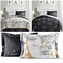 Bonjour Paris Reversible 8 Piece Bed In A Bag Bedding Set Comforter Sets... - £54.40 GBP+