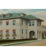 c1910 Mercy Hospital Columbus Ohio Vintage Postcard Hand Painted - £13.57 GBP