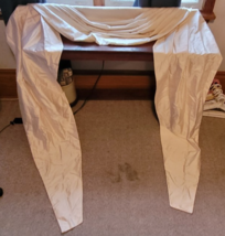 Window Valance Peruvian Silk Ivory Fixed Board Pleated Fancy Dining Livi... - $39.99