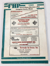 Vtg Livingston County Illinois Farm Plat Book &amp; Directory 1989 Pontiac D... - $14.84