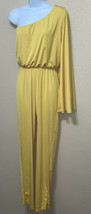 BODY LANGUAGE ONE SHOULDER JUMPSUIT YELLOW SIZE L NEW - $61.92
