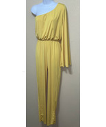 BODY LANGUAGE ONE SHOULDER JUMPSUIT YELLOW SIZE L NEW - $1,176.90 MXN