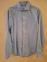 Mens Calvin Klein Performance Non Iron Long Sleeve Lt Blue Shirt 16.5 x 34-35 - £11.55 GBP