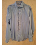 Mens Calvin Klein Performance Non Iron Long Sleeve Lt Blue Shirt 16.5 x ... - £9.97 GBP