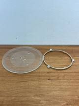 Samsung Microwave GLASS TRAY WITH GUIDE DE63-00624A FROM MODEL SMH1622W - £14.30 GBP