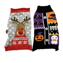 Dog Christmas &amp; Halloween Costumes Size Medium Knit Sweater - £11.99 GBP