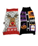Dog Christmas &amp; Halloween Costumes Size Medium Knit Sweater - £11.79 GBP