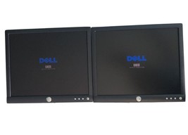 Lot Of “2” Dell E172FPT 17&quot; Black LCD Monitor With Out Stands - £26.74 GBP