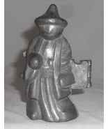 Vintage S &amp; Co Pewter Ice Cream Candy Mold Oriental Man with Hat and Lan... - £42.83 GBP