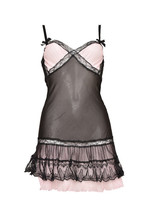 AGENT PROVOCATEUR Womens Slip Ruffle Design Solid Black Size S - £345.16 GBP