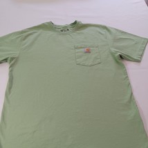 Carhartt Loose Fit K87-M Men’s Green Cotton T-Shirt Pocket Short Sleeve Size M image 7