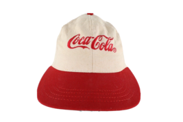 Vtg 80s Louisville MFG Co Coca Cola Script Spell Out Canvas Snapback Hat Tan USA - $39.55