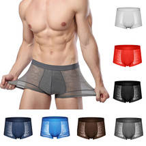 SH Male Underwear Men Panties Underpants Boxershorts Men Boxer Floral See-throug - £8.68 GBP
