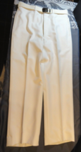 VERY RARE 1983 PATRIOT USAF AIR FORCE WHITE UNIFORM PANTS &amp; BELT 32X29 - $152.99