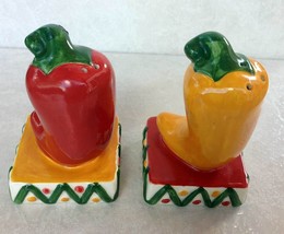 Clay Art Ceramic Jalapeno Chili Salt and Pepper Shaker Set - $12.00
