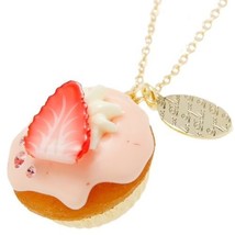 Q-Pot Strawberry Cupcake Necklace Sweet Lolita Kawaii Japanese Fashion - £125.03 GBP