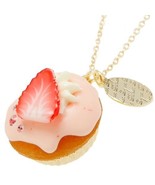 Q-Pot Strawberry Cupcake Necklace Sweet Lolita Kawaii Japanese Fashion - £125.07 GBP