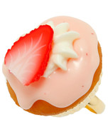 Q-Pot Strawberry Cupcake Ring Kawaii Sweet Lolita Japanese Fashion - £86.37 GBP