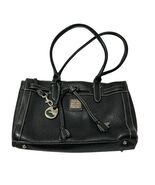 Dooney &amp; Bourke black pebbled leather Drawstring Tassel  handbag - $2,178.36 MXN
