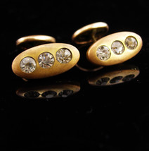 Antique cufflinks /  victorian set / gold groom cufflinks / wedding estate jewel - £116.64 GBP