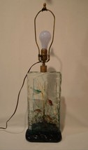Large Vintage Murano Art Glass Fish Aquarium Lamp Cenedese Barbini - £1,955.64 GBP