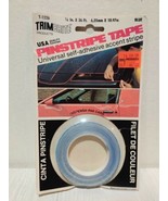 Vintage NOS Blue Trimbrite Pinstripe Tape  1/4&quot; x 36&#39; Made in the USA - £15.09 GBP