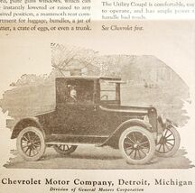1920s Chevrolet Utility Coupe Advertisement Country Farm Woman Automobil... - €17,16 EUR