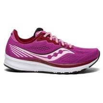 New SAUCONY Ride 14 Running Shoe Razzle/Fairytale S10650-30 Size 9.5 Pink - £64.29 GBP
