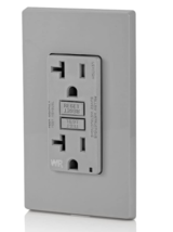 Leviton GFNT2-GY Smartlock Pro GFCI with Wall Plate 1 pack of 10 New - $191.68