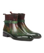 Paul Parkman Mens Shoes Boots Green Bordeaux Jodhpur Paul Parkman 957FRS84 - $539.99