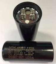 OEM NGM 61B2D120243NNMO Motor Start Capacitor 243uF / 243-292 MFD 60Hz 1... - $1,479.21 MXN