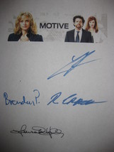 Motive Signed TV Pilot Script Screenplay X4 Autograph Louis Ferreira Lau... - £13.46 GBP